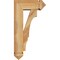 Ekena Millwork Balboa Arts and Crafts Rough Sawn Bracket w/ Offset Brace, Western Red Cedar, 6"W x 14"D x 26"H BKT0604X14X26BOA03RWR - alternate 4
